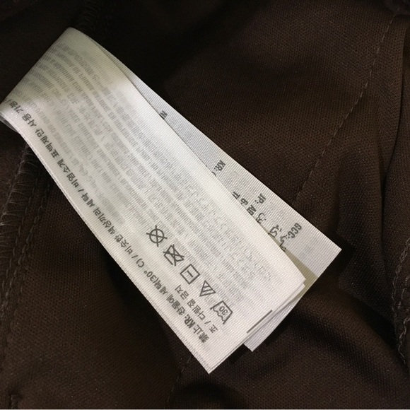 New Abercrombie & Fitch Vegan Leather Shorts Hi Waist Dark Brown Large - Picture 4 of 8